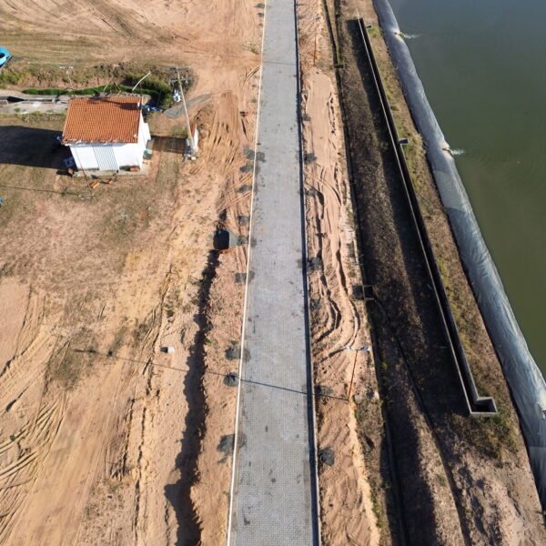 Estação de tratamento de esgoto em Itirapina: 