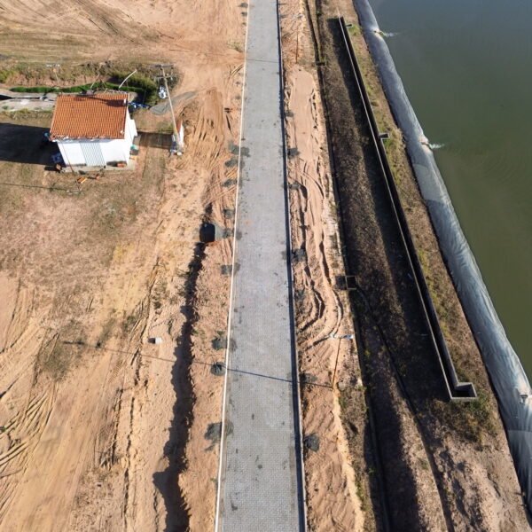 Estação de tratamento de esgoto em Itirapina: 