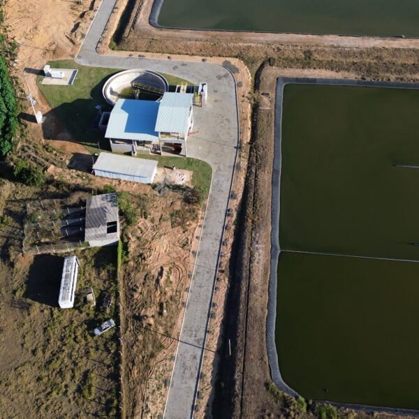 Estação de tratamento de esgoto em Itirapina: 