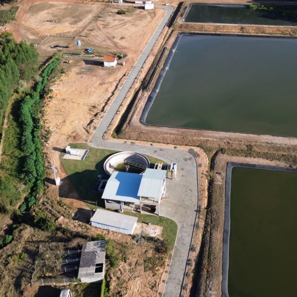 Estação de tratamento de esgoto em Itirapina: 